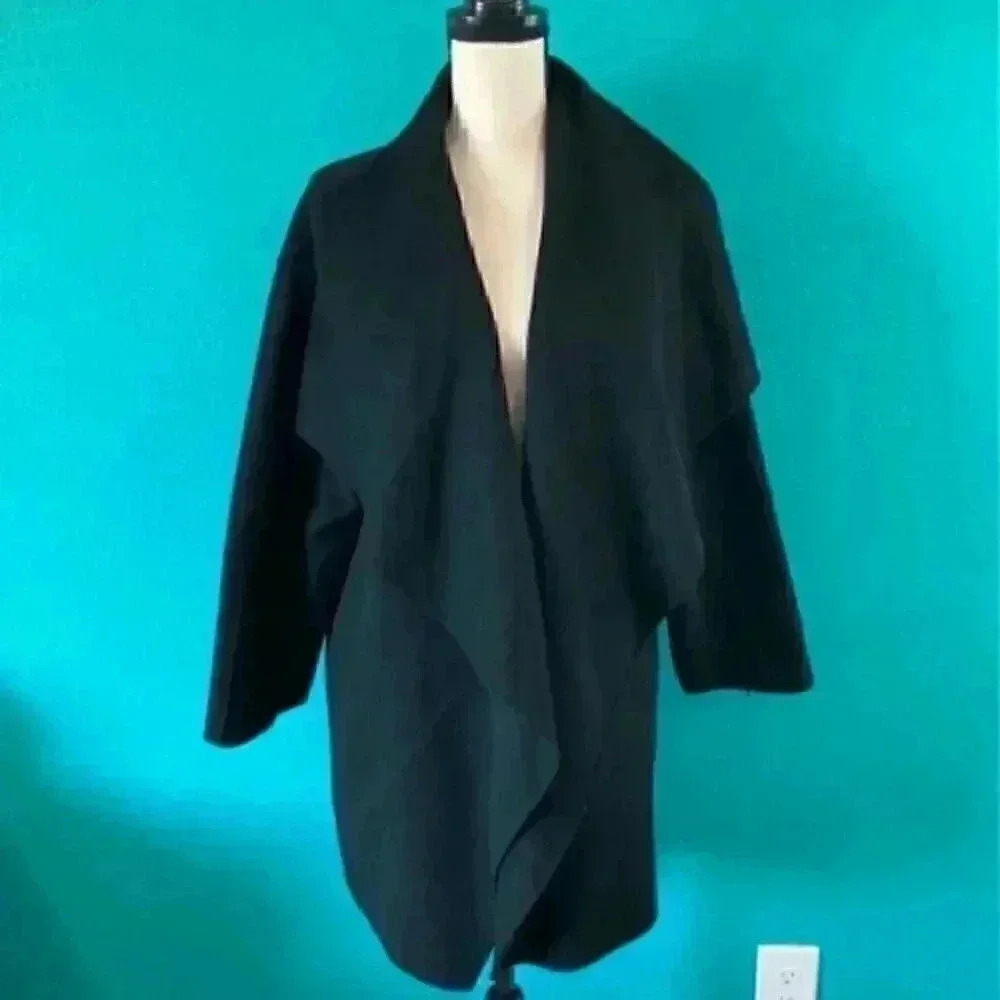 Zara hand made long black coat